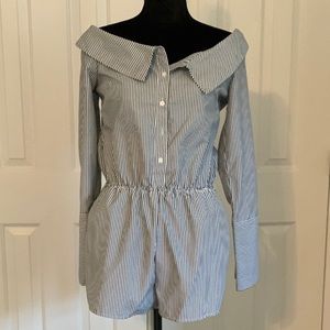 Saks Pinstripe romper
